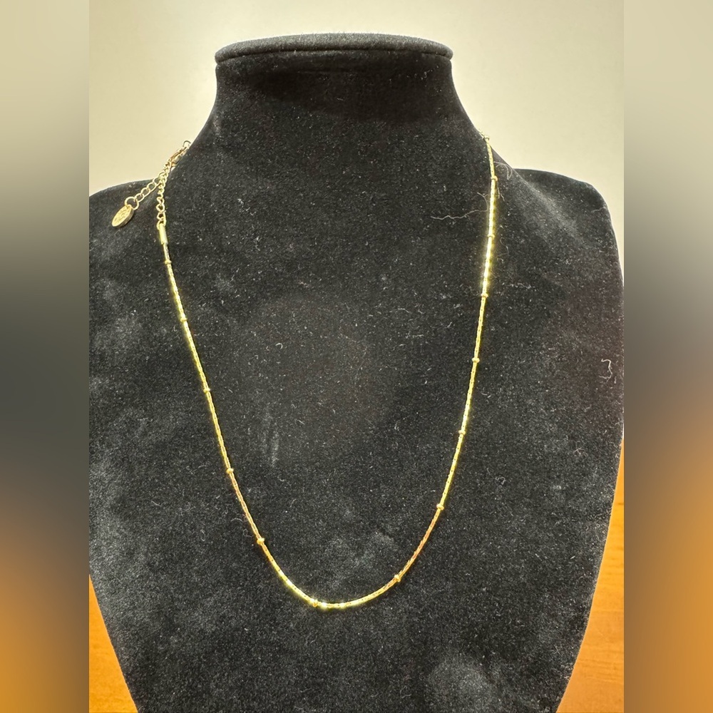 Victoria Emerson Gold filled Necklace adjustable length dainty chain